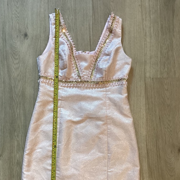 NEW LILLY PULITZER BLUSH PINK BEADS EMBELLISHED SPARKLY DRESS SZ 6 - Picture 11 of 16